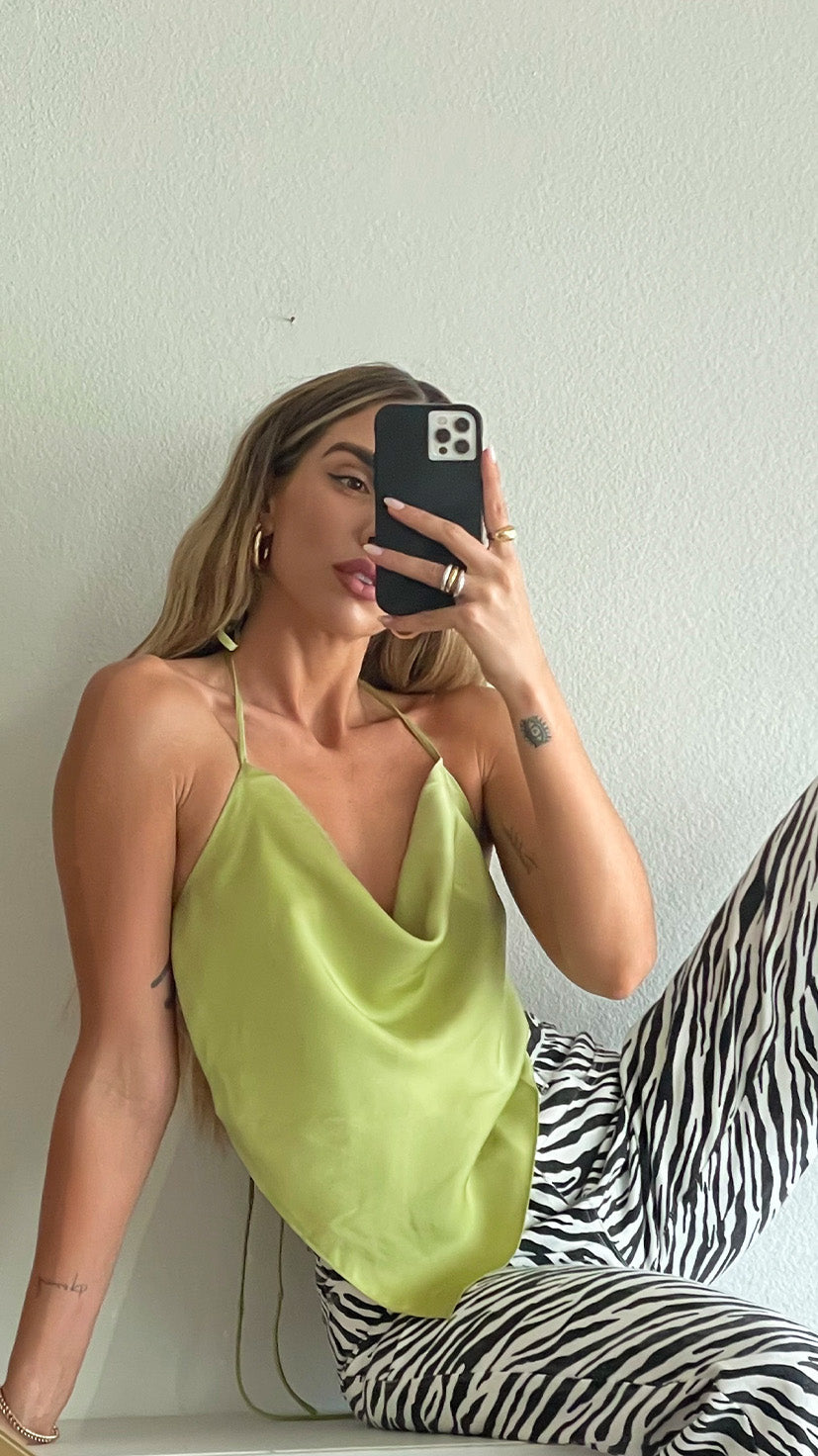 POPPY TOP // LIME