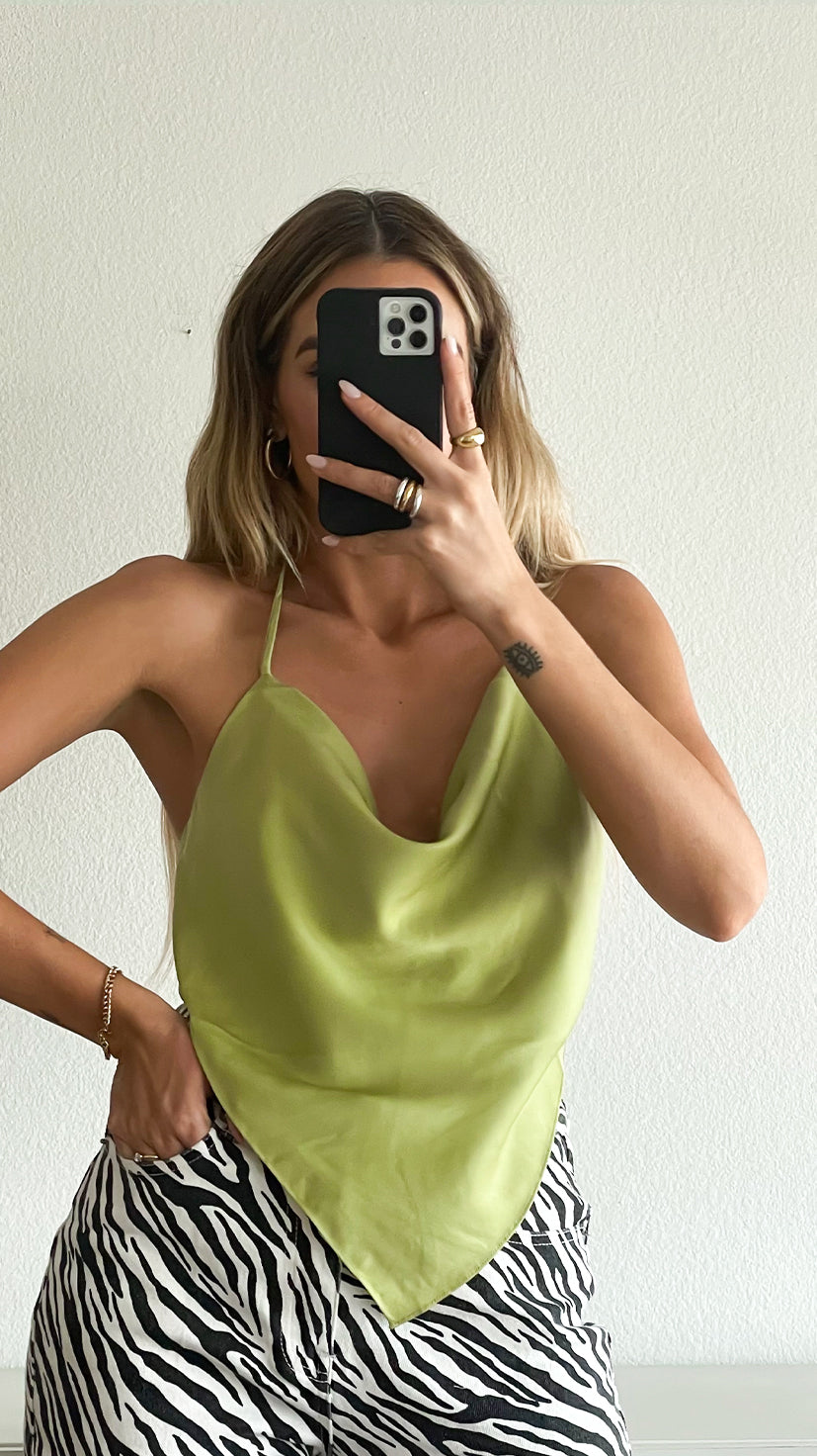 POPPY TOP // LIME