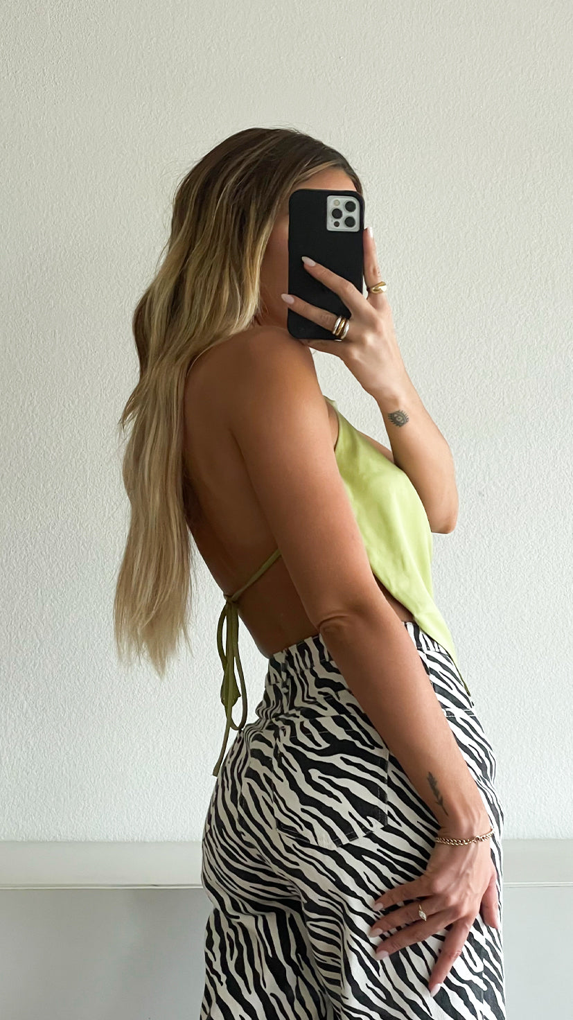 POPPY TOP // LIME